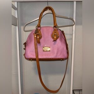 Valentina Pink and Tan Satchel